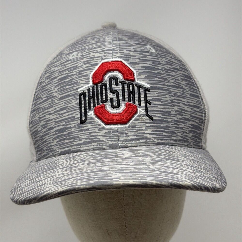 Ohio State Buckeyes Nike Dri-FIT Fitted Hat M/L Gray Red NCAA Cap